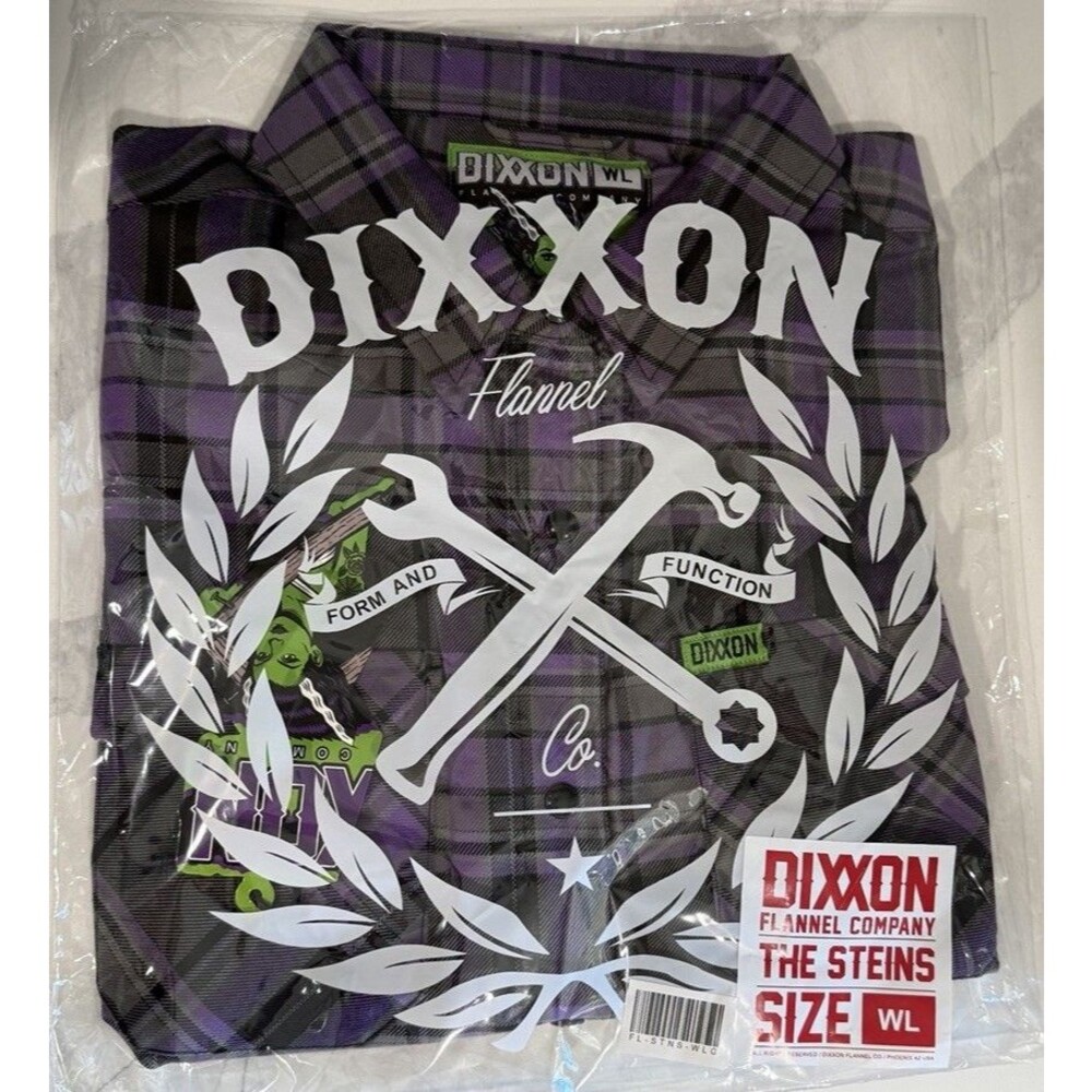 DIXXON Flannel "The Steins" Womens Ladies Bride of Frankenstein Tribute New!